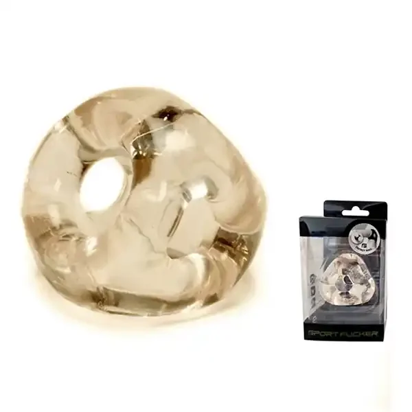 Penisring und Ballstretcher ‘Energy‘ rauchgrau transparent