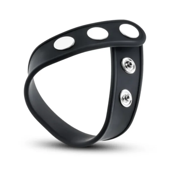 Performance – Vs5 – Silicone 3-snap Cock Strap – Black