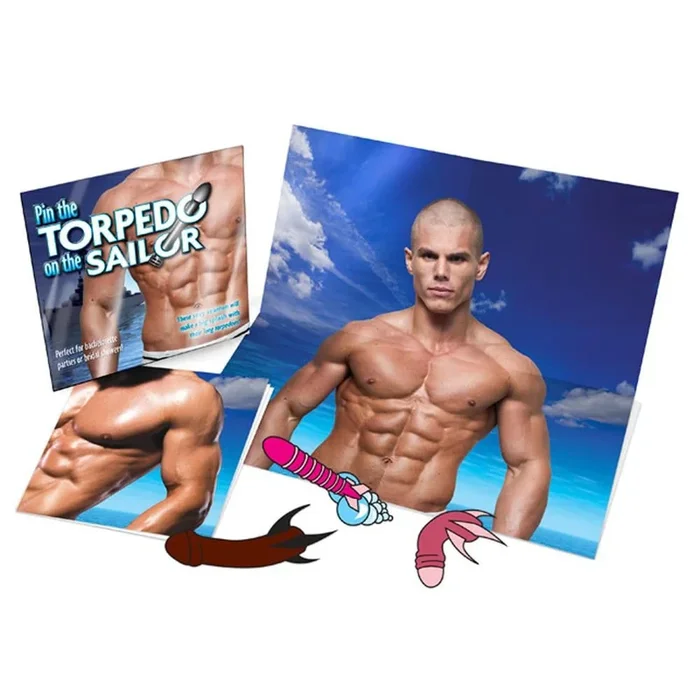 Pin the Torpedo on The Sailor Party Game