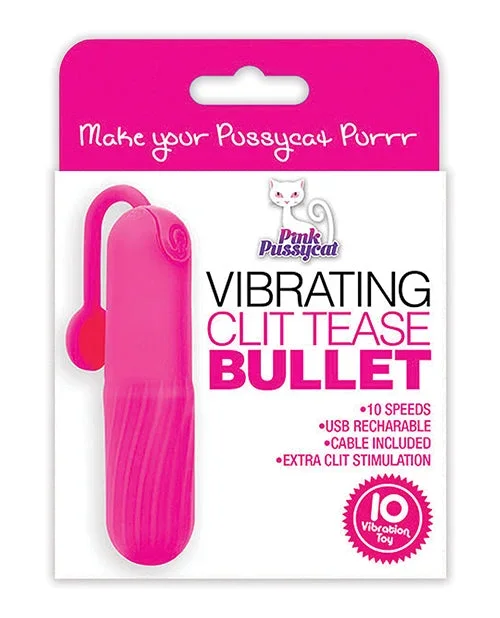 Pink Pussycat Vibrating Clit Tease Bullet – Pink