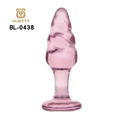 Pinker Glasplug ‘Twist‘