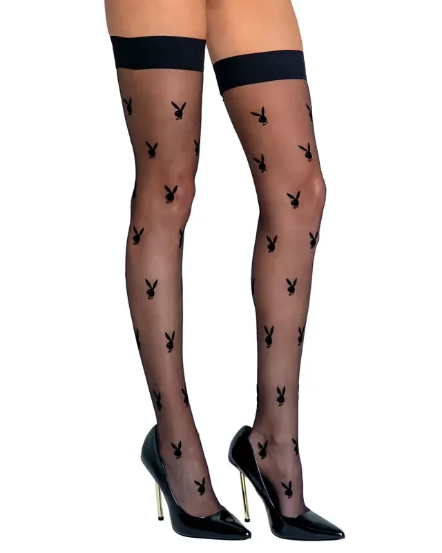 Playboy Lingerie – Bunny Noir Strümpfe