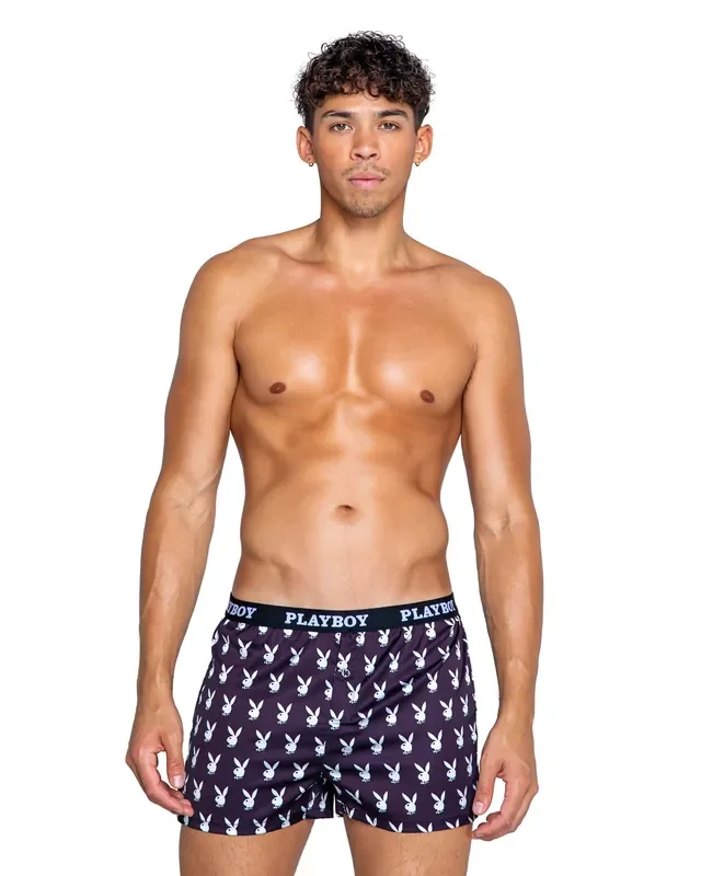 Playboy Lingerie – Herren Champion Boxer – Schwarz