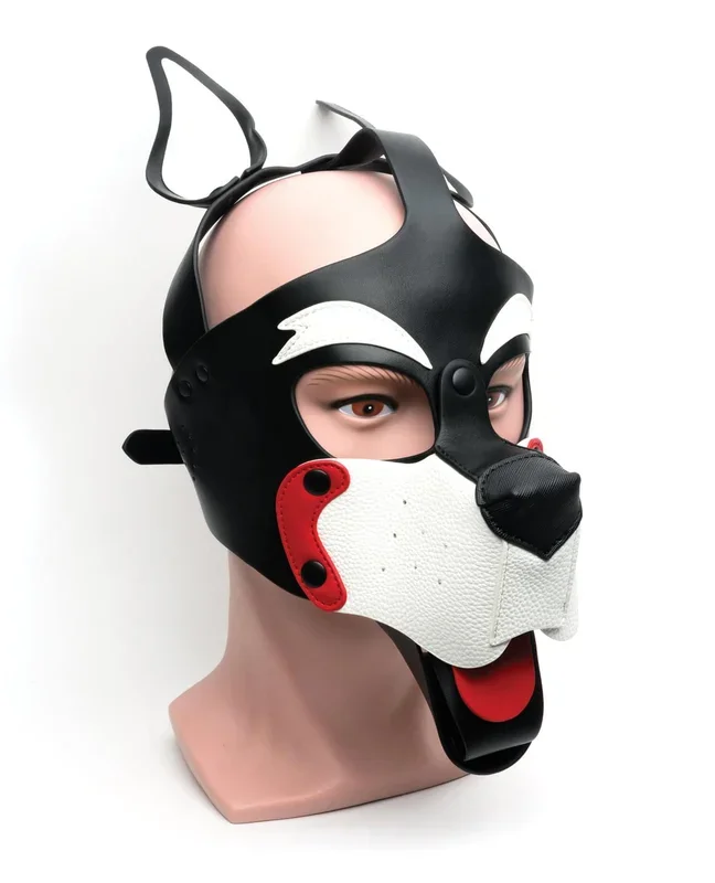 Playful Pup Hood – O/S Red/White/White