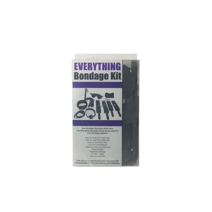 Plesur Everything Bondage 12 Piece Kit – Black
