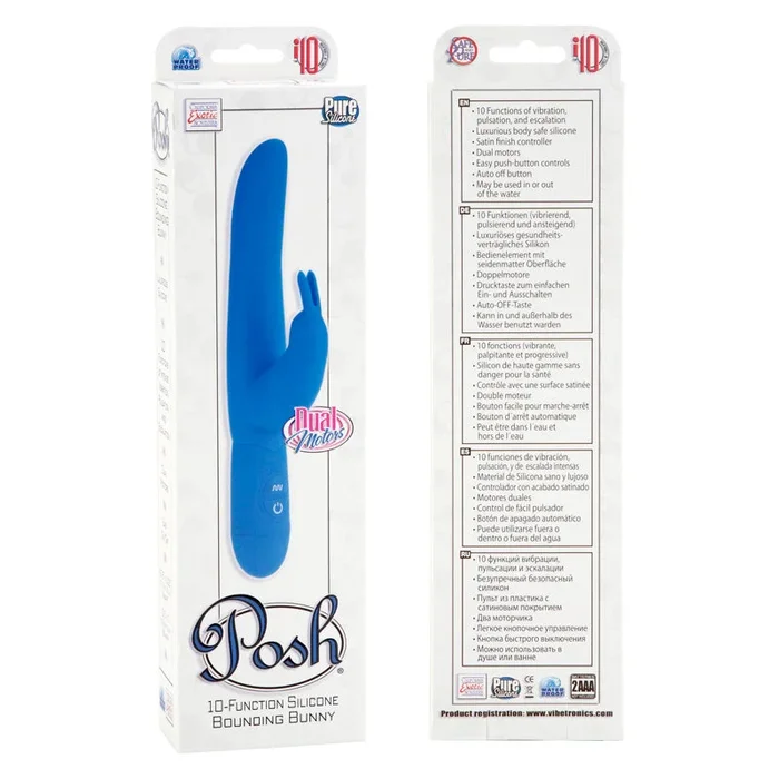 Posh Bounding Bunny – Blue