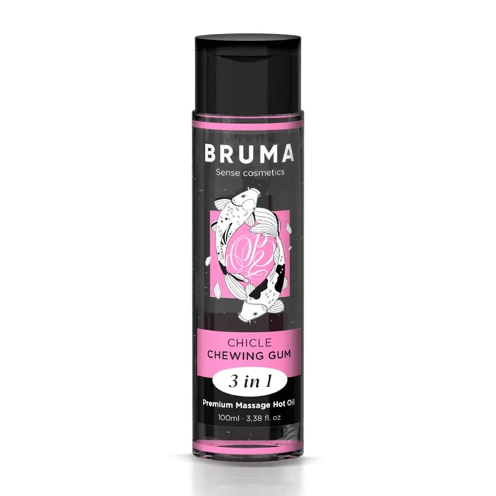 Premium Heat Effect Massageöl mit Kaugummigeschmack BRUMA