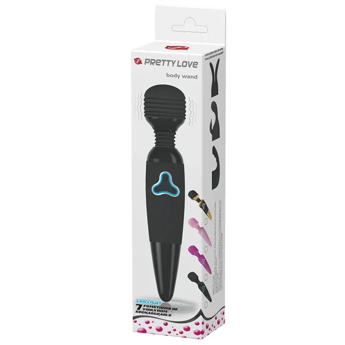 Pretty Love Body Wand With Led Light – Black