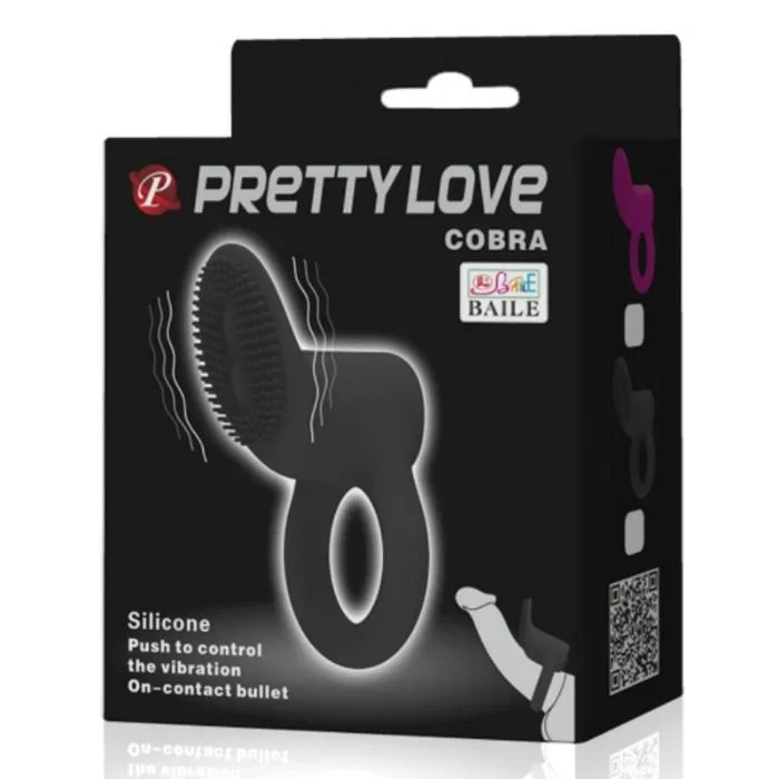 Pretty Love – Cobra Vibratorring Schwarz