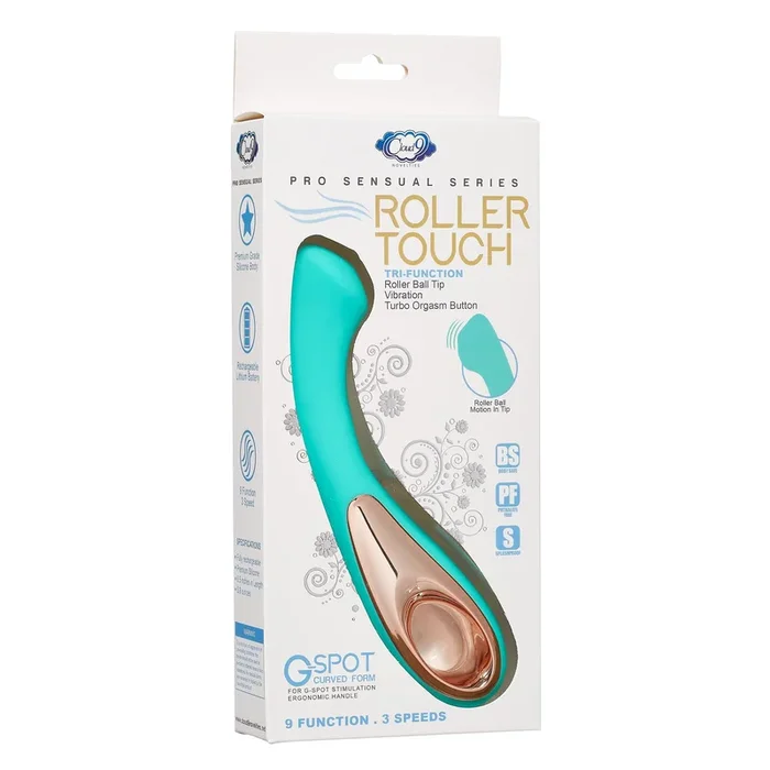 Pro Sensual Roller Touch Tri-Function G-Spot Curved Form – Teal