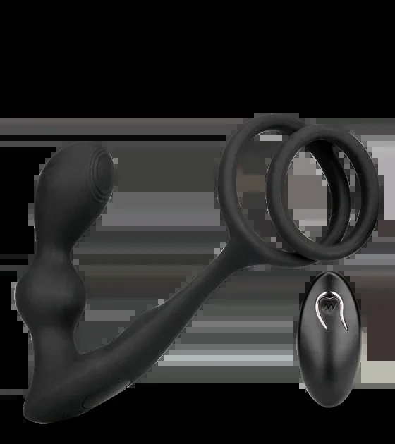 Prostata-Vibrator mit Doppel-Penisring Gia