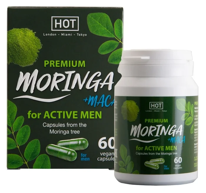 „Pure Moringa + Maca Man Power“, Power-Kapseln für den (sex-)aktiven Mann HOT