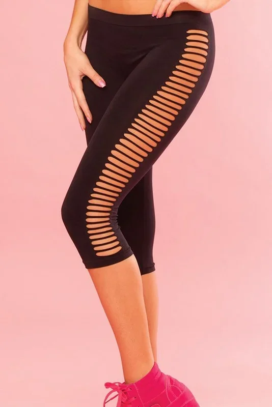 Pure Performance Side Slash Crop Pant in S/M