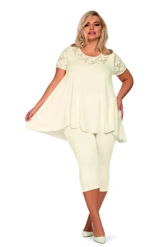 Pyjama mit Spitze – QueenSize