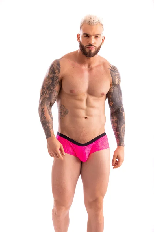 Raymond David Men Booty Short-Lace*