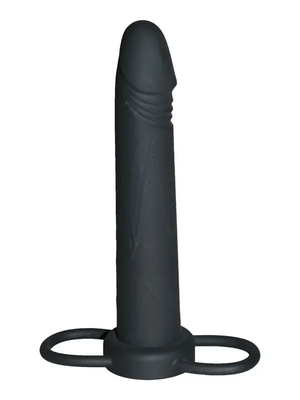 Realistic Treasure Black, Cockring mit Dildo