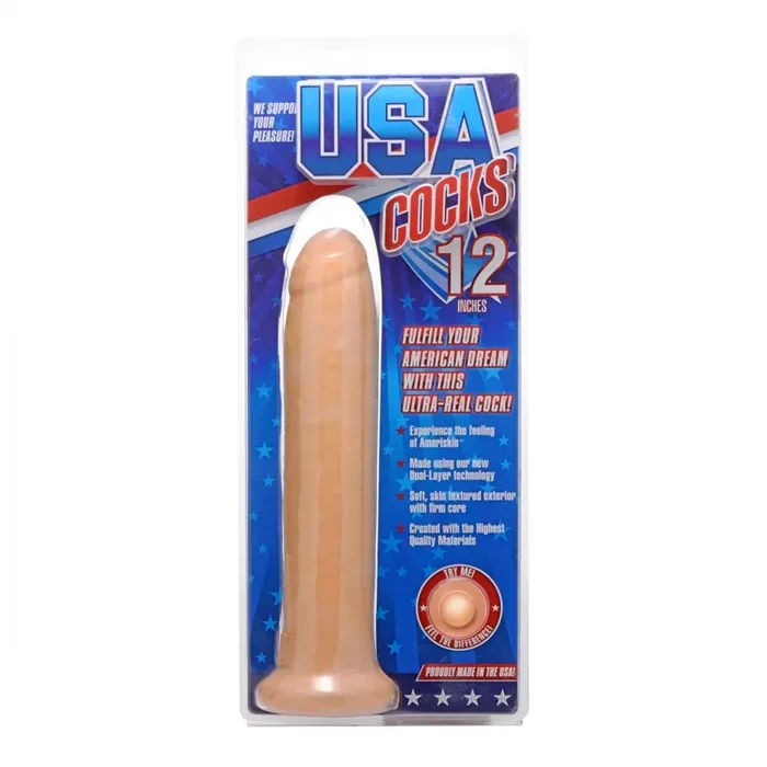 Realistischer Saugnapf Dildo ohne Hoden – 12 Inch (ca.32 cm)