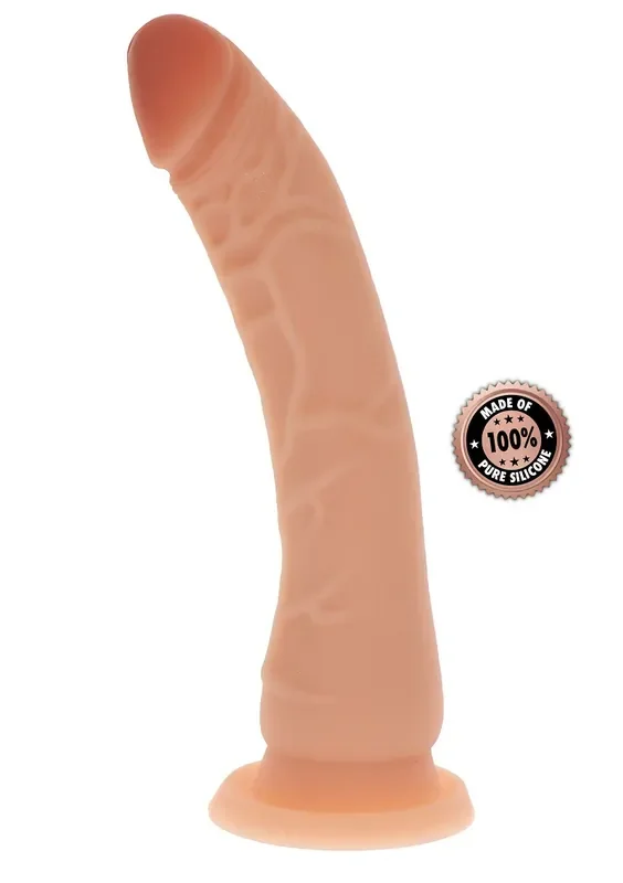 Realistischer Silikon-Dildo – gebogen