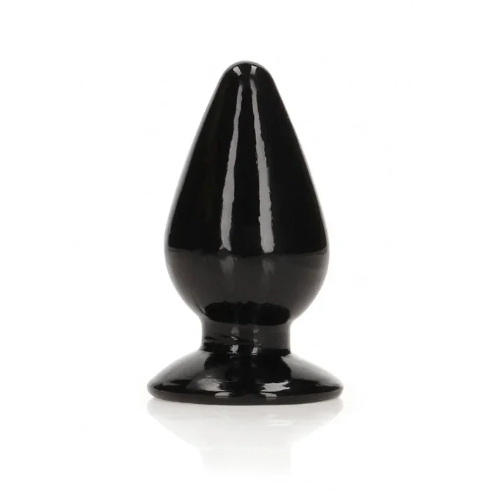 Realrock Crystal Clear Anal Plug 3.5“ Black