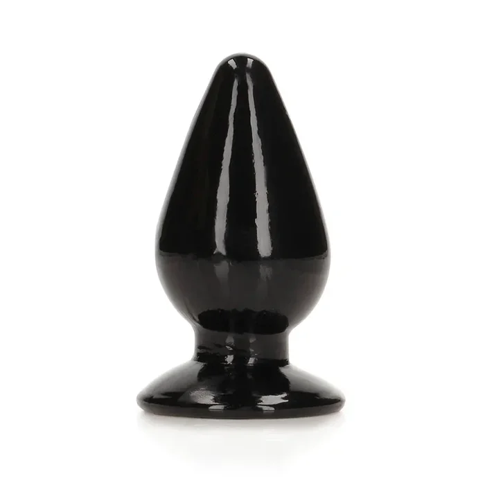 Realrock Crystal Clear Anal Plug 4.5“ Black