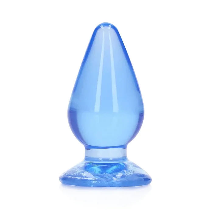 Realrock Crystal Clear Anal Plug 4.5“ Blue