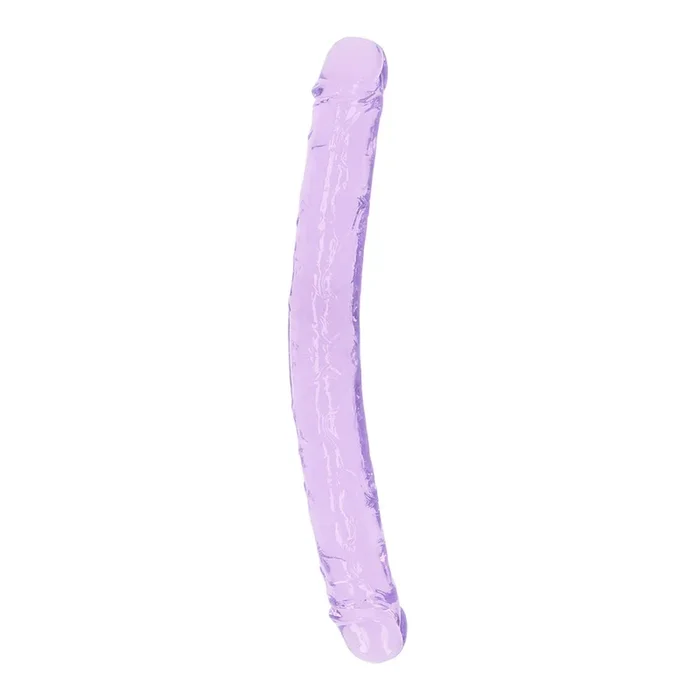 Realrock Crystal Clear Double Dong 13“ Purple