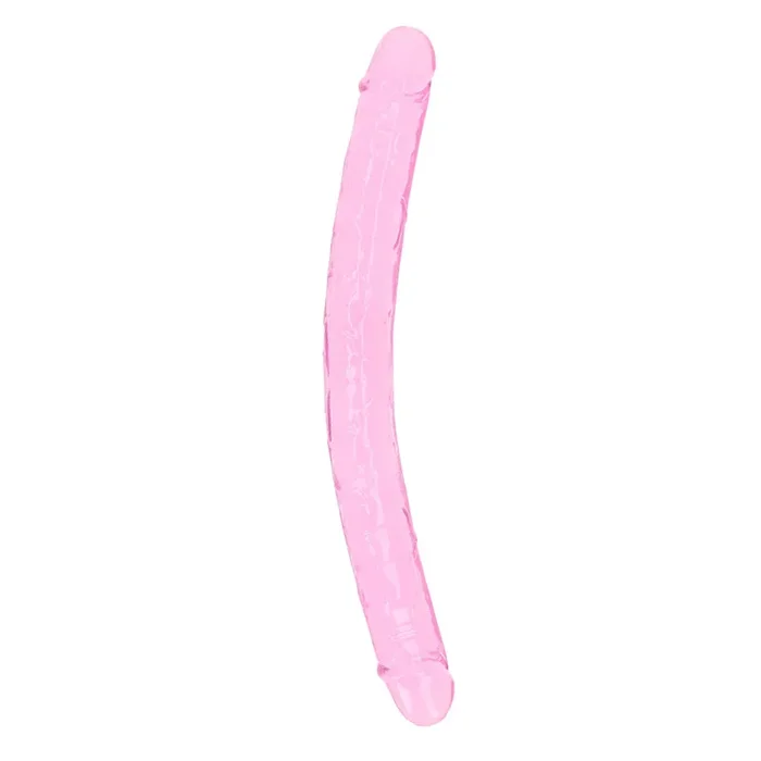 Realrock Crystal Clear Double Dong 18“ Pink