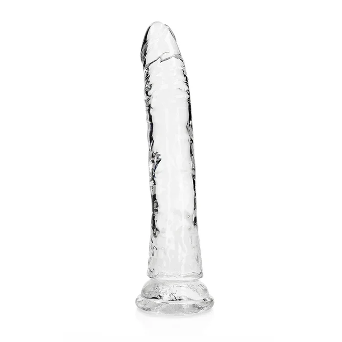 Realrock Crystal Clear Slim Dildo 11“ Transparent
