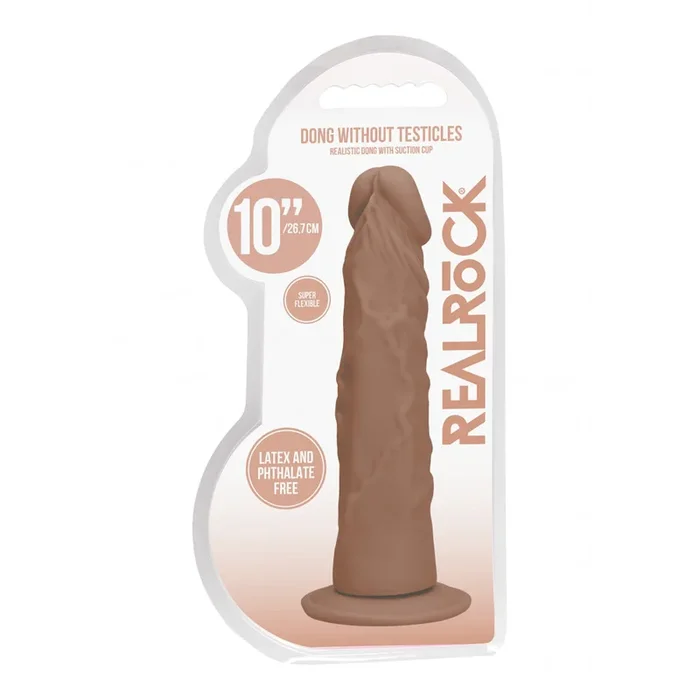 Realrock Dong Without Testicles 10″ Tan