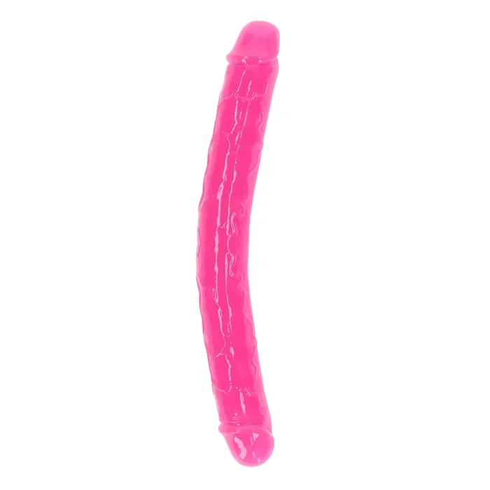 Realrock Glow In The Dark Double Dong 12“ Neon Pink