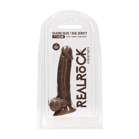 Realrock Ultra – 7 Silicone Dildo Brown