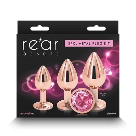 Rear Assets Pink Gem Anal Trainer Kit – Rose Gold
