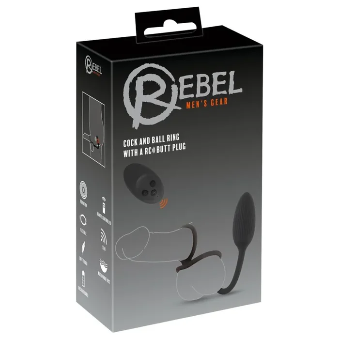Rebel Cock&ball ring with a RC butt plug