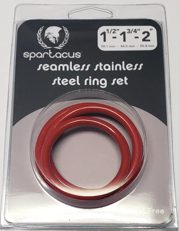 RED STAINLESS STEEL C-RING SET – 1.5 1.75′ 2′ ‚