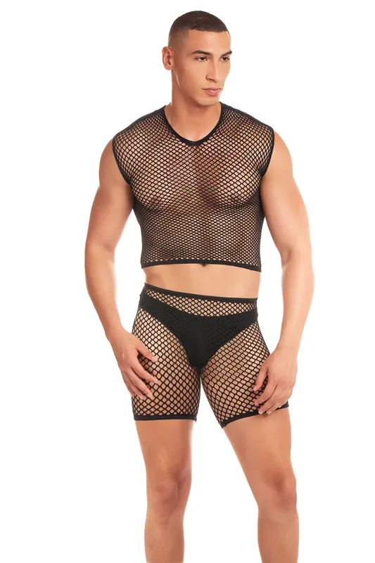 René Rofé – Net-Bula Dreiteiliges Set – Schwarz