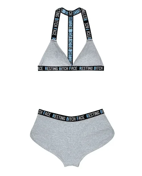 Resting Bitch Face Vibe Bralette Set