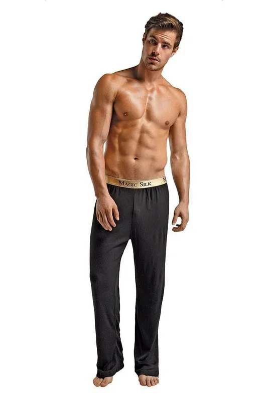 Rib Knit Black Lounger Pants in S