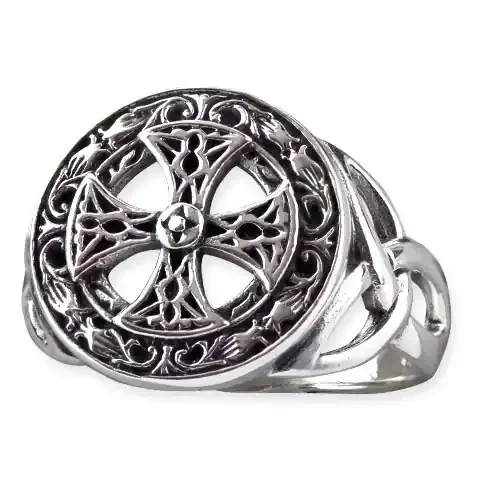 Ring ‘Celtic Cross‘ Edelstahl