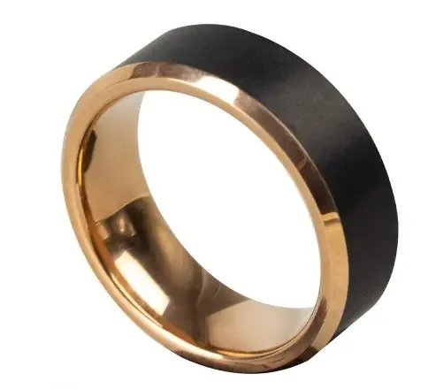 Ring ‘Goldene Kante‘ Tungsten