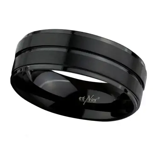 Ring ‘Satin Black‘ Edelstahl beschichtet