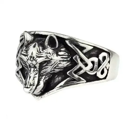 Ring ‘Wolf‘ Edelstahl