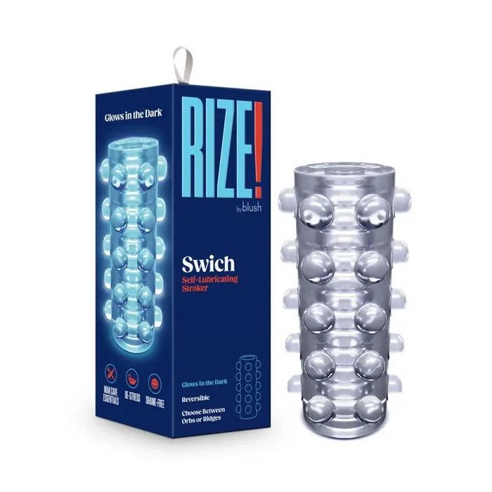 Rize – Swich Glow in the Dark Masturbator – Transparent