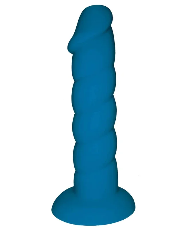 Rock Candy Suga Daddy Silicone Dildo – 8″ Blue
