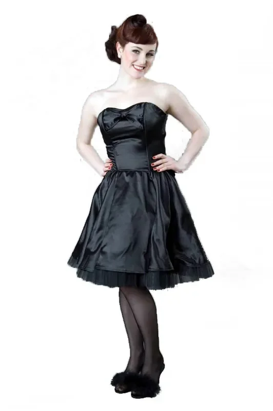 Rockabilly Minikleid mit Schleife (Grösse M-L)