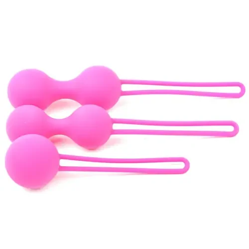 Rosa Silikonkugel-Set