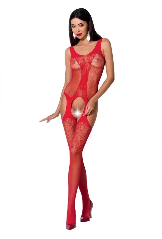 Roter Bodystocking