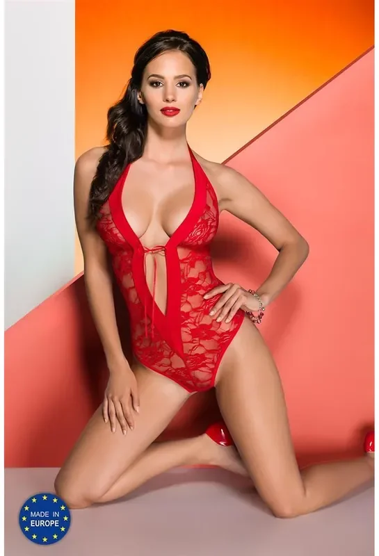Roter Spitzenbody
