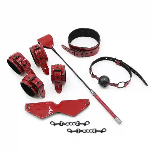 Rotes Metallic Set