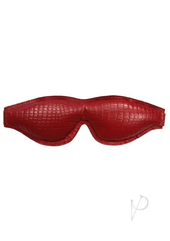 Rouge Large Padded Leather Blindfold – Burgundy