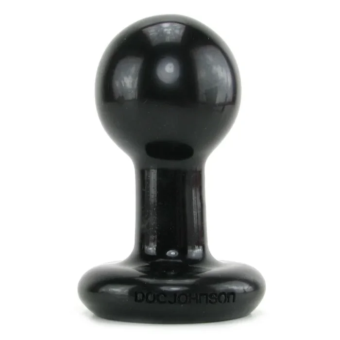 Round Butt Plug Small in Black